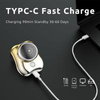 Portable Electric Shaver, Mini Electric Shaver,USB Rechargeable Washable Lightweight Razor for Travel Office etc (Gold) - details 4