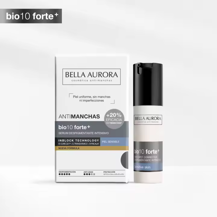 Bella Aurora BIO10 FORTE+ Serum Despigmentante Piel Sensible | Calma y Repara | Con B-CORE 221TM y Syricalm | 30ml - 1