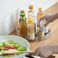 Organizador De Giradiscos Multifuncional Transparente Ecológico Para Cocina Repostería Condimentos Organizador De Maquillaje Rotativo De Plástico - details 3