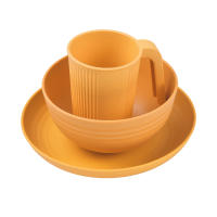 Juego De Utensilios Para Camping Portátil Con Tazón Plato Vaso Cuchara Tenedor Navaja De Acero Inoxidable Kit De Mesa Al Aire Libre Y Picnic - details 7