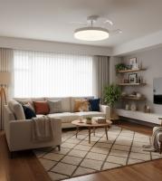 BEL AIR HOME - Ventilador de Techo ARES, Motor DC, LED 36W y Control Remoto, 3 Aspas Plegables, Dormitorios y comedores - details 0