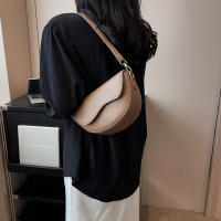 Bolso De Hombro Pequeño Vintage Para Mujer En Color Sólido Con Correa Ancha Y Estilo Sillín De Cuero PU Moda - details 9