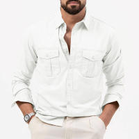 Camisa De Manga Larga Para Hombre Retro Tiki Color Sólido Fitness Harajuku Calle Alta Calidad Moda Running Fitness Otoño - details 2