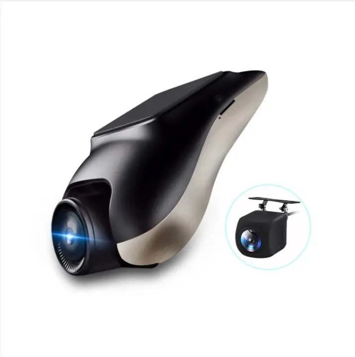 Nueva dashcam Junsun 720P ADAS Mini Car DVR grabador de video automático con campo de visión de 120° y diseño oculto compatible con Android y función de estacionamiento trasero - 1