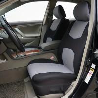 Cubiertas De Asiento De Coche Universales En Poliéster Bicolor Plain Fabric Estilo Elegante Protección Contra Manchas Adecuadas Para La Mayoría De Los Coches SUVs Y Furgonetas - details 1