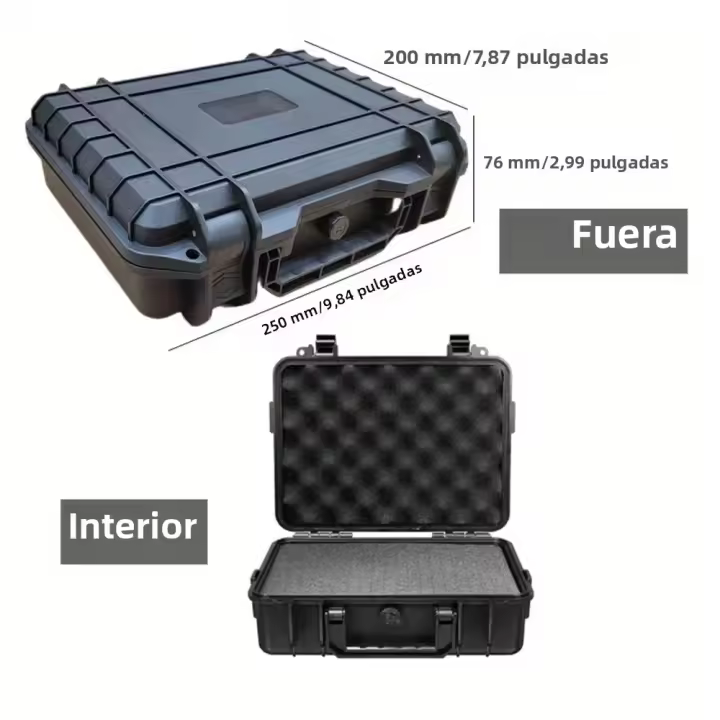 Caja De Herramientas Rígida Impermeable Protector De Seguridad Organizador Portátil Para Hardware Caja De Almacenamiento De Instrumentos Resistente a Impactos - 1
