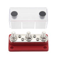 Bloque De Terminales De Autobús 300A 48V Con Cubierta Y Estacas De 3/8 Para RV Marina Barco Vehículo Caravana Nylon Fibra De Vidrio PC - details 2