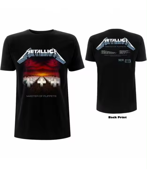 METALLICA Master of Puppets Tracks Camiseta chico manga corta Tee ROCK OFF METTS23MB - 1