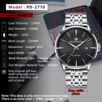 Reloj Mecánico De Lujo PAGANI DESIGN 2025 Para Hombre 100M Impermeable De Acero Inoxidable Calendario Completo Resistente Al Shock Moda Casual Deportivo - details 1