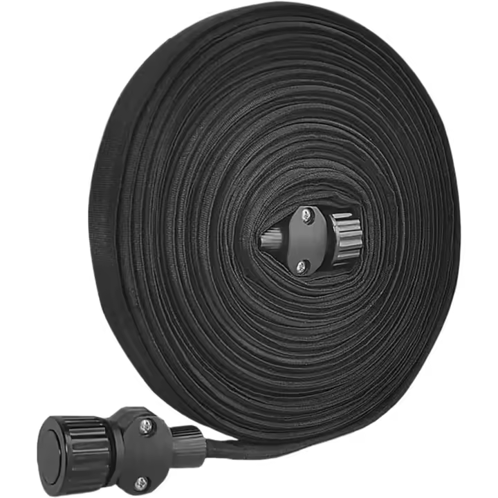 Manguera de inmersión, manguera de riego extensible, plana antinudos, 15 m, impermeable, doble capa, para jardín, césped, árboles invernadero, riego - 1