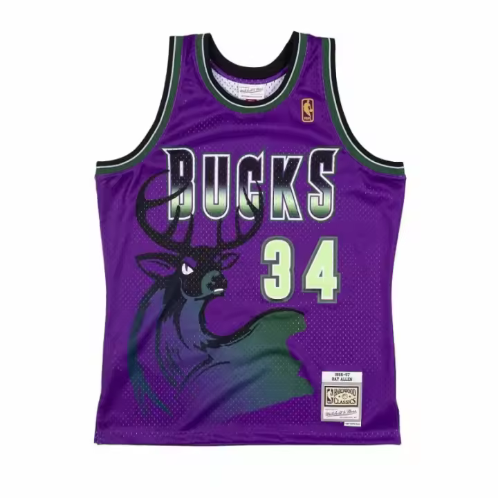 Camiseta Ray Allen Milwaukee Bucks NBA Reload Swingman de Mitchell and Ness. - 1