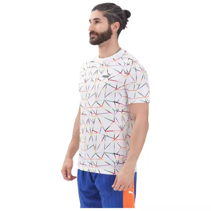Camiseta de Manga Corta Puma Love United Aop para hombre en color blanco - 1