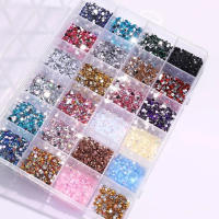 24 Rhinestones Planos AB Fluorescentes Resina Para Decoración De Uñas Y Joyería DIY Material De Vidrio Pack Individual - details 3