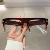 Gafas Antiglareante Retro De Marco Grueso Cuadrado Para Hombres Y Mujeres Gafas Planas De Moda Con Filtro Anti-Luz Azul - details 2