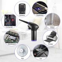 Aspiradoras de Aire comprimido para computadoras, USB Air Duster para lipolar, Mini aspiradora recargable de 15000mAh, Aspirador de Teclado con Luz LED, Potente plumero de Aire comprimido - details 0