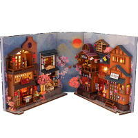 Kit De Puzzle 3D De Madera Librería DIY Estante De Libros Miniatura Casa De Muñecas Modelo De Construcción Para Decoración Del Hogar - details 7