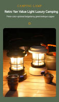 Lámpara Retro Portátil Para Camping USB Recargable Luz De Viaje Vintage Iluminación Exterior Equipamiento De CampingLinterna - details 3
