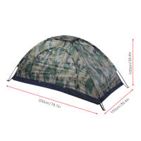 Carpa De Camping Para Una Persona Resistente Al Viento Disponible Para Pesca Y Escalada Carpa De Lona Camuflada De Doble Capa - details 7