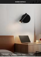 Lámpara De Pared LED Moderna Rotatable Y Ajustable Para Lectura Luz De Noche Para Dormitorio Sala De Estar Estudio Iluminación Doméstica - details 7