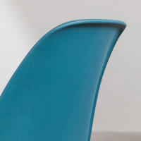 ORION91 Silla ARA Color Azul Turquesa Intenso y Patas Haya 46x55x83 cm Comedor Oficina Salón Teletrabajo Cocina – SpazioLuzio - details 1