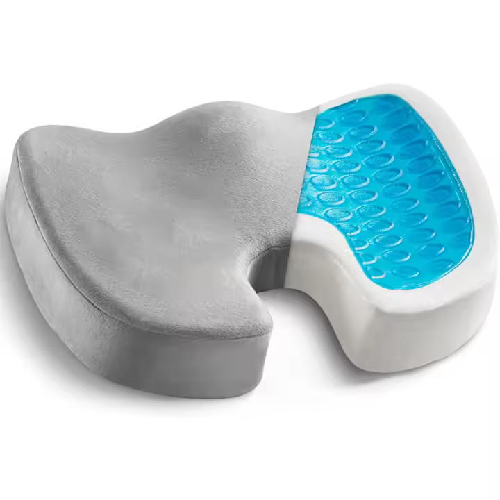 Cojín De Gel Antideslizante Y Memory Para Oficina Y Coche Alivio De La Presión Coccyx Sillón Sedentary Removable Y - 1