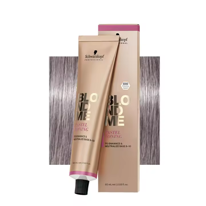 Schwarzkopf BlondMe Color Pastel Tonificación Acero Azul 60ml-Neutralizante Crema - 1