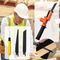 Adaptador Eléctrico De Taladro Modificado Con Hoja De Sierra Y Mango Para Sierra Recipiente Herramienta Eléctrica De Trabajo En Madera - details 3