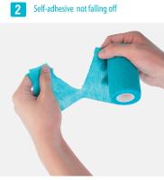 Vendaje Elástico Autoadhesivo Deportivo Para Rodilla Dedo Muñeca Hombro Tobillo Primeros Auxilios Material No Tejido Origen China - details 10