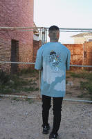 XIVNeoclassic Co. Camiseta azul oversize hombre 100% algodón peinado EGO ED. - details 1