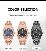 Reloj De Cuarzo Para Hombre Moda Con Correa De Aleación Y Anillo Octagonal Decorativo Movimiento De Cuarzo Alta Gama Reloj De Negocios - details 5