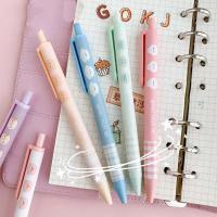 Set De 6 Bolígrafos De Punto De Presión Con Tinta Negra 0.5mm Bolígrafos Gel Para Estudiantes Suministros De Oficina Y Aprendizaje - details 0