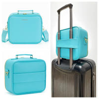 Bolso De Maquillaje Para Mujer En Cuero PU Gran Capacidad Resistente Al Agua Con Espejo Multifuncional Estilo Lady - details 19