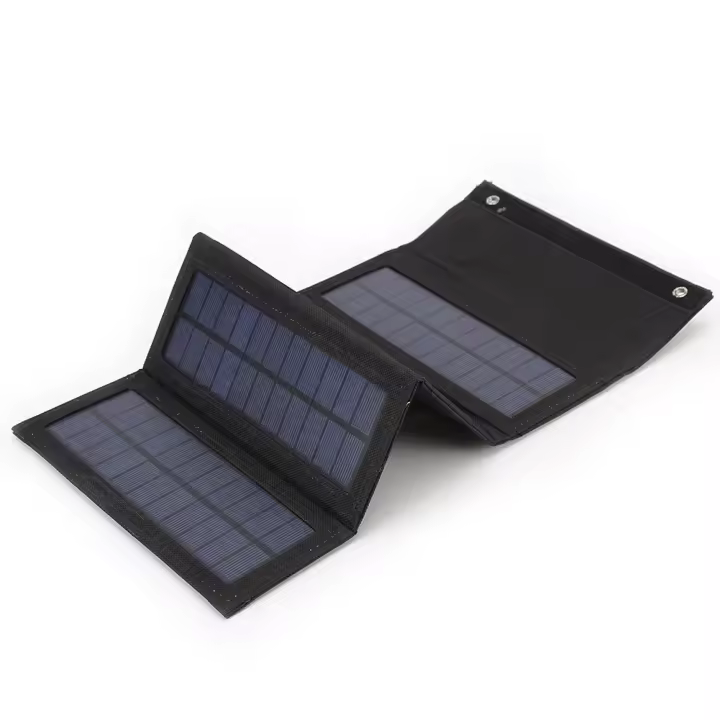 Panel Solar Plegable Portátil 50W Para Exteriores Carga USB 5V Impermeable Para Teléfono Móvil Adecuado Para Turismo Camping Senderismo - 1
