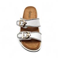 Emilie shoes, Sandalias Planas con Doble Hebilla y Detalle Brillante, Chanclas Cómodas con Tiras Ajustables y Plantilla Acolchada, Sandalias de Verano con Doble Cierre y Detalles en Glitter a España Elegante Hebilla - details 8