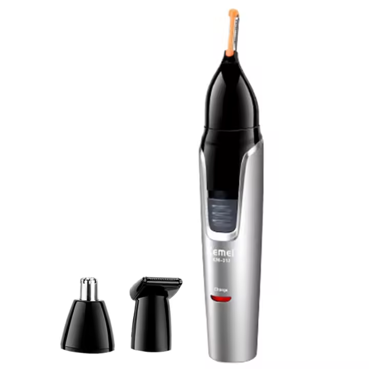 Afeitadora De Nariz Y Orejas Recargable 3 En 1 Para Hombres Trimmer De Barba Y Cejas Limpieza De Pelo Del Nariz Y Oídos Conjunto De Afeitar - 1