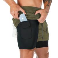Shorts De Entrenamiento De Verano Para Hombres 2 En 1 Secado Rápido Compresión Shorts De Playa Al Aire Libre Multiple Colores - details 13