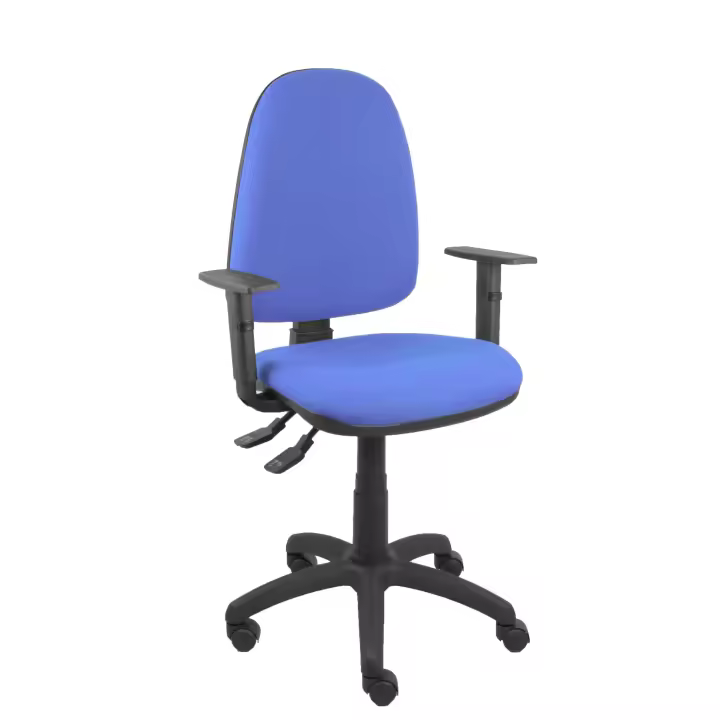 Piqueras Y Crespo Silla de Oficina Ergonómica con Brazos Regulables y Tejido BALI Azul Claro - 1