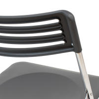 Set de 2 Sillas Plegables The Secret Home - Metal y PVC - Negro - Cómodas y Resistentes - Ideal para Cocina, Salón, Terraza - details 4