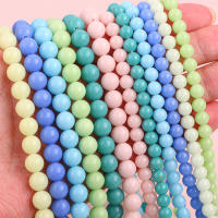 Acerca De 50 Piezas De 8mm Cuentas De Vidrio Colores Nocturnos Luz De Piedra Para DIY Creación De Pulseras Collares Pendientes Joyería - details 2