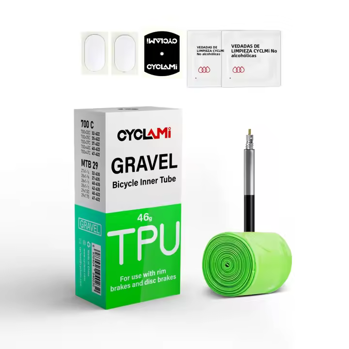 Tubo Interno De Bicicleta Ultraligero CYCLAMI Para MTB Y Carretera 29 TPU Válvula Francesa FV 45mm Para Gravel 700C 32C-47C - 1