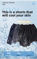 Nuevos 2025 Pantalones Cortos Deportivos Casuales Para Hombres Talla Grande 5 Pulgadas Algodón De Seda Con Secado Rápido Transpirables Y Cómodos Para Exteriores Y Viajes - details 1
