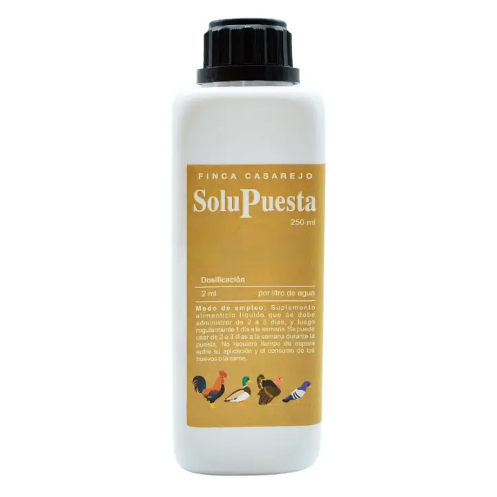 FINCA CASAREJO Suplemento Alimenticio Gallinas y Otras Aves de Corral - Solupuesta 250 Ml - Mejora la Calidad de los Huevos - 1