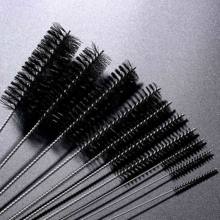 Set De 10 Pinceles Multifuncionales Portátiles Para Limpieza De Botellas De Acero Inoxidable Ecológicos Para Uso Doméstico Y Limpieza De Tubos De Vidrio - 1