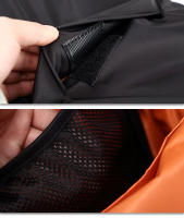 Mochila De Lona Mini Para Hombre Negro Moda Escuela Japonesa Pequeña Impermeable Con Manija Y Bolsillos Interior Capacidad Baja - details 17