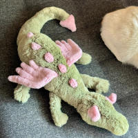 Muñeca De Peluche Jelly Cat Para Bebés 50/88cm Juguete De Gato Y Perro Para Dormitorio Regalo De Vacaciones Con Peluche De Dragón Marrón Oscuro - details 0