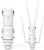 Repetidor WiFi,Repetidor WiFi Largo Alcance WiFi Exterior Potente， AC1200 Repetidor WiFi Largo Alcance/Amplificador WiFi Larga Distancia Support PoE/Dual-Banda 2.4+5G/4 Antena WiFi Repeater Exterior(2 Puertos Gigabit WAN/LAN) - details 5