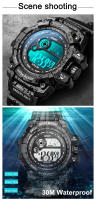Reloj Digital LED Para Hombre YIKAZE Deportivo Impermeable Con Luminosidad Y Fecha Reloj Militar De Silicona Resistente Al Choque - details 8