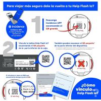 Helpflash Baliza V16 Conectada con Caja Triangular - Dispositivo de Seguridad Vial Inteligente HELP FLASH - details 1