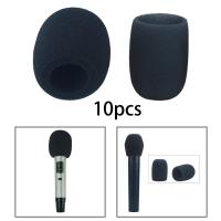 10Pcs Funda De Esponja Para Micrófono De Mano Alta Densidad Reutilizable Anti Ruido De Viento Accesorio Profesional Para Micrófono Universal - details 2