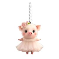 Colgante Decorativo De Cerdo Acrílico 2D Interesante Para Llaveros Y Amigos Regalo Divertido Y Moderno De Animal - details 5